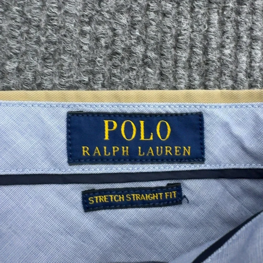 Polo Ralph Lauren Pants Mens 36x30 Khaki Cotton Blend Stretch Straight Casual